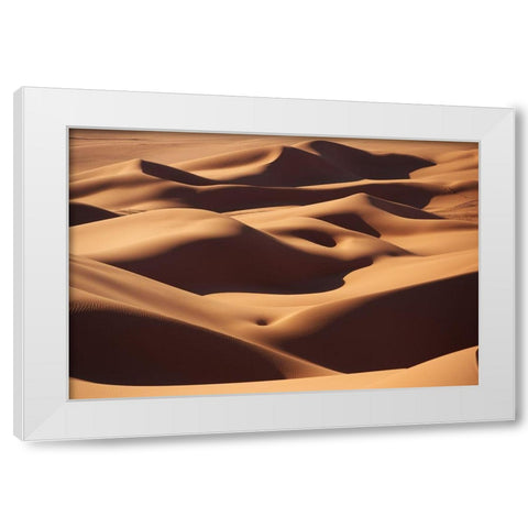 Curves White Modern Wood Framed Art Print by Slosar, Ivan