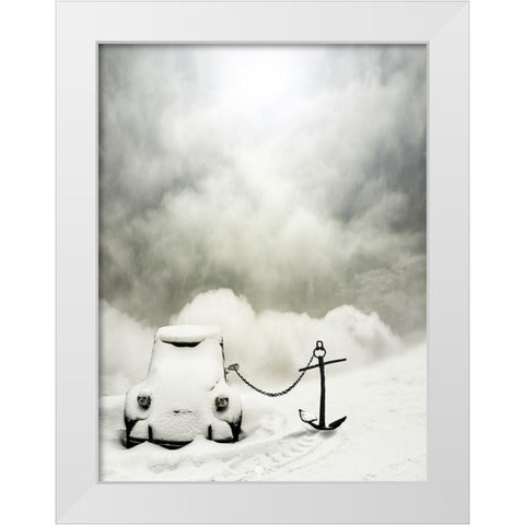 Larguer les voiles White Modern Wood Framed Art Print by Senechal Photographie, David