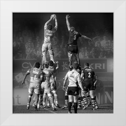 8 vs 5 White Modern Wood Framed Art Print by Sticza, Peter