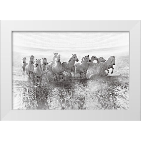 Illusion of power 13 horse power though White Modern Wood Framed Art Print by Golubenko, Roman