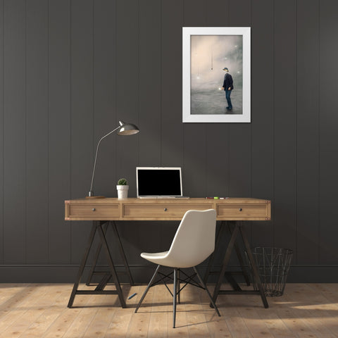Illumination White Modern Wood Framed Art Print by Bowen, Baden