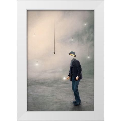 Illumination White Modern Wood Framed Art Print by Bowen, Baden