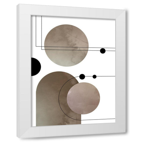 Abstract Series 02 White Modern Wood Framed Art Print by Artographie Studio