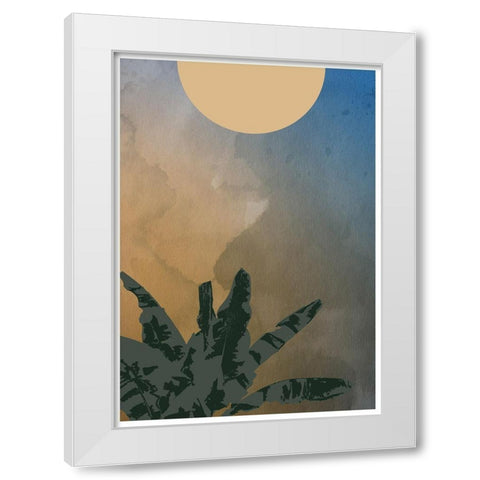 Forest Fire White Modern Wood Framed Art Print by Artographie Studio