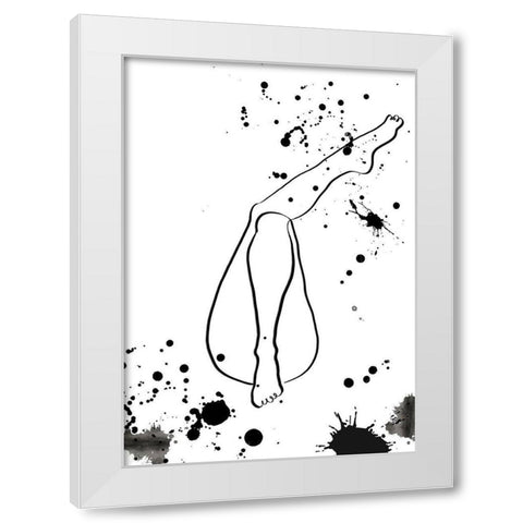 Legs White Modern Wood Framed Art Print by Artographie Studio