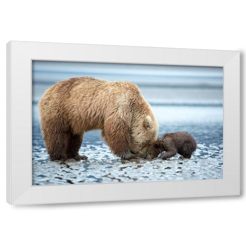 Tender Teaching White Modern Wood Framed Art Print by Doyle, Renee