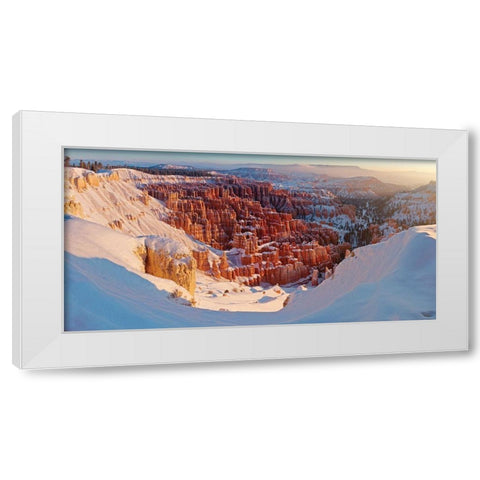 Inspiration point White Modern Wood Framed Art Print by Kharitonov, Alexey