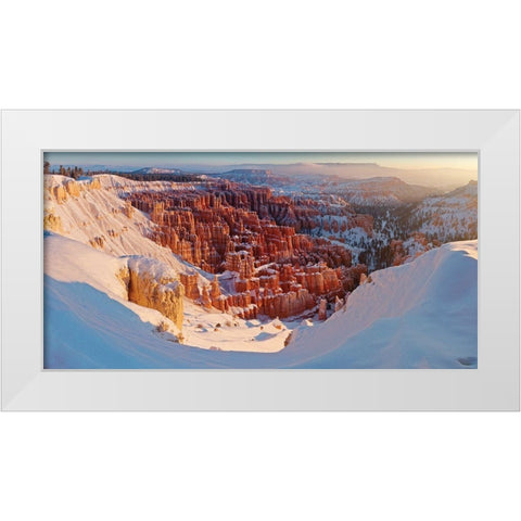 Inspiration point White Modern Wood Framed Art Print by Kharitonov, Alexey