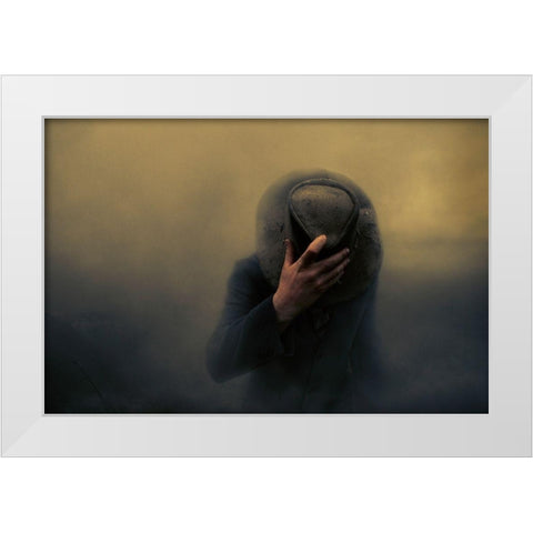 When the going gets tough White Modern Wood Framed Art Print by Larsen, Jorun
