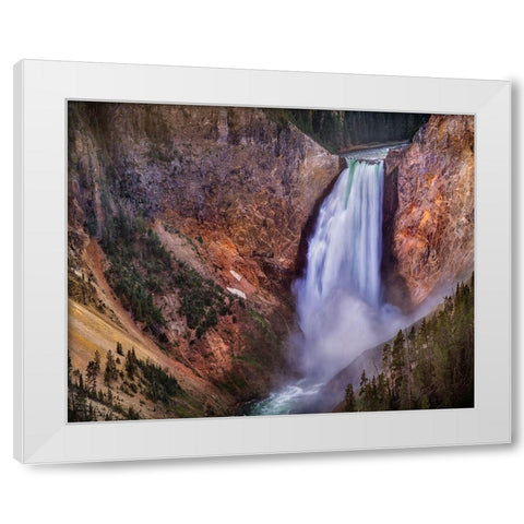 Lower Falls Grand Canyon White Modern Wood Framed Art Print by Palacios, Ignacio