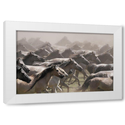 Escaped White Modern Wood Framed Art Print by Uhlig, Dieter