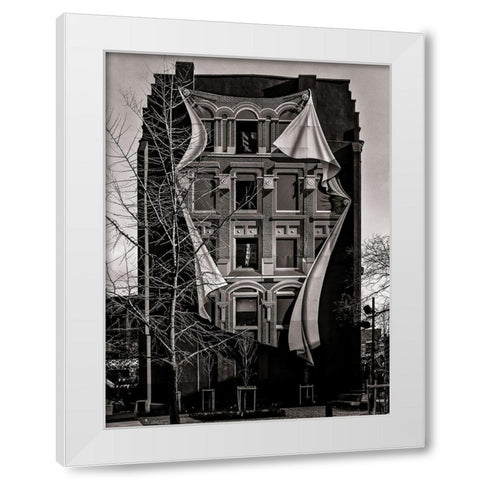 Gooderham Flatiron Building Toronto No 3 White Modern Wood Framed Art Print by Carson, Brian