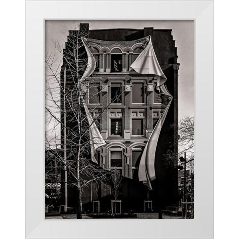 Gooderham Flatiron Building Toronto No 3 White Modern Wood Framed Art Print by Carson, Brian