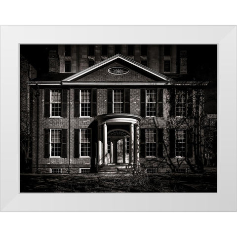 Queen Street Toronto No 160 White Modern Wood Framed Art Print by Carson, Brian