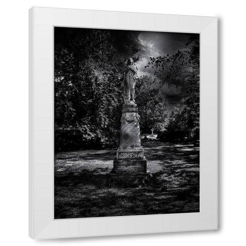 Tombstone Shadow No 2 White Modern Wood Framed Art Print by Carson, Brian