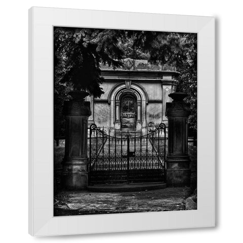 Tombstone Shadow No 6 White Modern Wood Framed Art Print by Carson, Brian