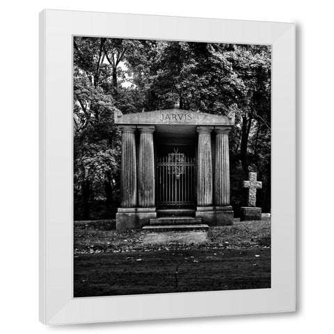 Tombstone Shadow No 7 White Modern Wood Framed Art Print by Carson, Brian
