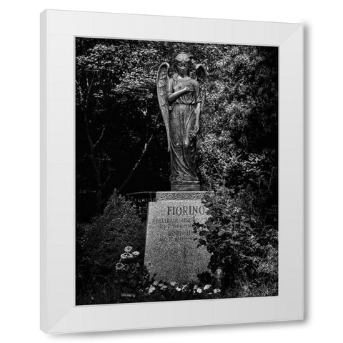Tombstone Shadow No 18 White Modern Wood Framed Art Print by Carson, Brian