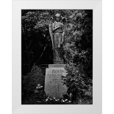 Tombstone Shadow No 18 White Modern Wood Framed Art Print by Carson, Brian