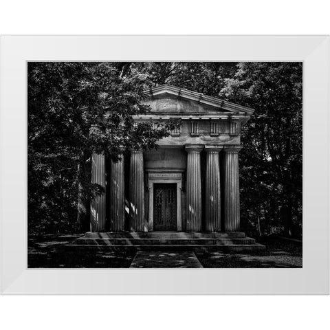 Tombstone Shadow No 22 White Modern Wood Framed Art Print by Carson, Brian