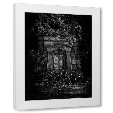Tombstone Shadow No 27 White Modern Wood Framed Art Print by Carson, Brian