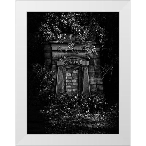 Tombstone Shadow No 27 White Modern Wood Framed Art Print by Carson, Brian