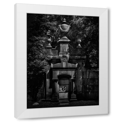 Tombstone Shadow No 28 White Modern Wood Framed Art Print by Carson, Brian