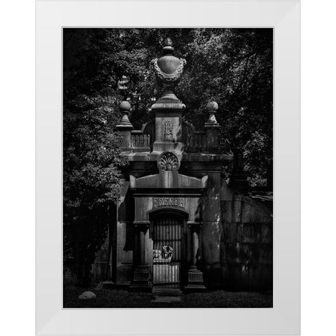 Tombstone Shadow No 28 White Modern Wood Framed Art Print by Carson, Brian