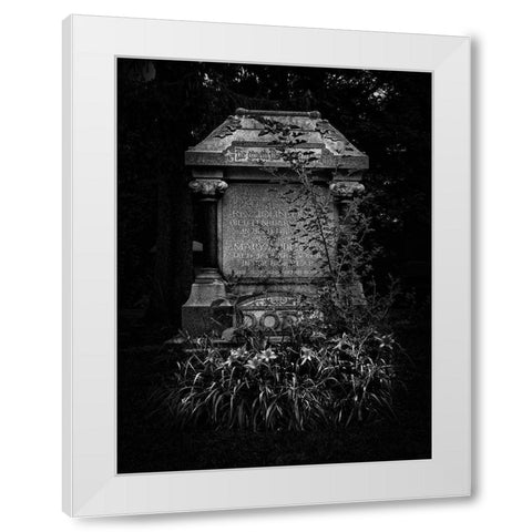 Tombstone Shadow No 30 White Modern Wood Framed Art Print by Carson, Brian