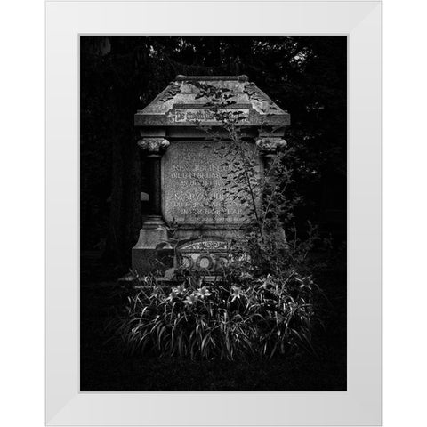 Tombstone Shadow No 30 White Modern Wood Framed Art Print by Carson, Brian