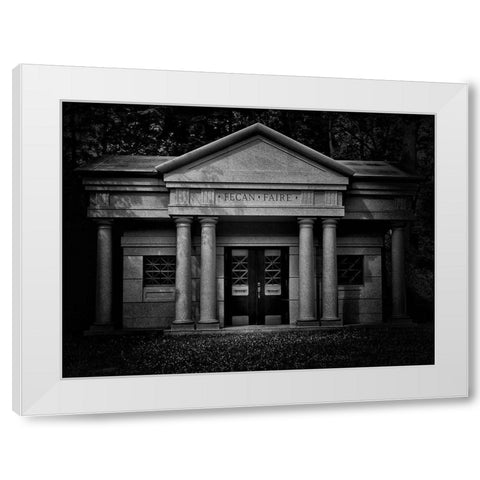 Tombstone Shadow No 31 White Modern Wood Framed Art Print by Carson, Brian