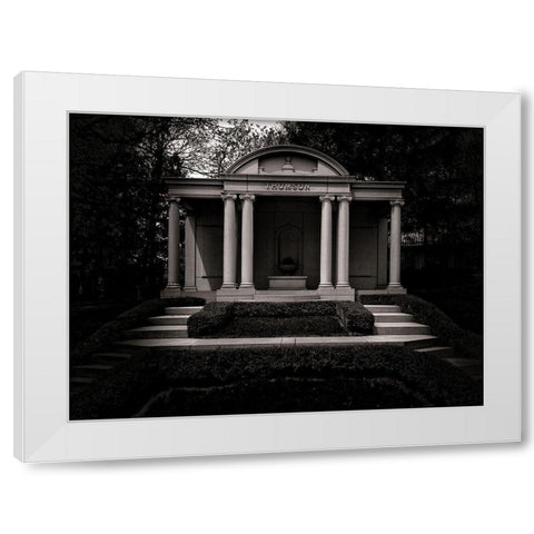 Tombstone Shadow No 32 White Modern Wood Framed Art Print by Carson, Brian