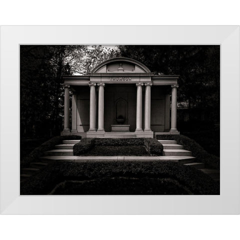 Tombstone Shadow No 32 White Modern Wood Framed Art Print by Carson, Brian