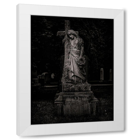 Tombstone Shadow No 34 White Modern Wood Framed Art Print by Carson, Brian