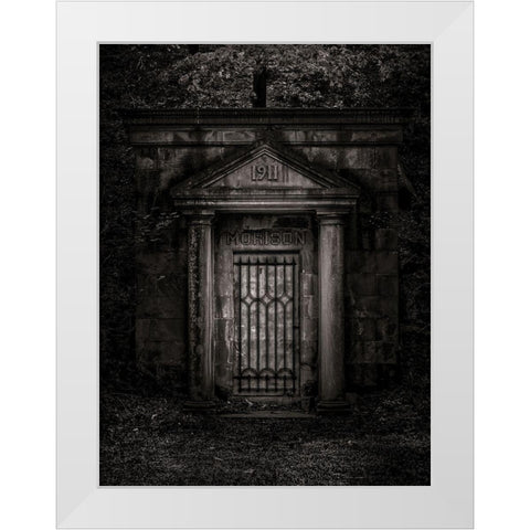 Tombstone Shadow No 35 White Modern Wood Framed Art Print by Carson, Brian