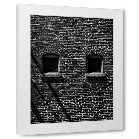 Toronto Distillery District Windows No 1 White Modern Wood Framed Art Print by Carson, Brian
