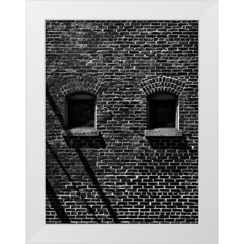 Toronto Distillery District Windows No 1 White Modern Wood Framed Art Print by Carson, Brian