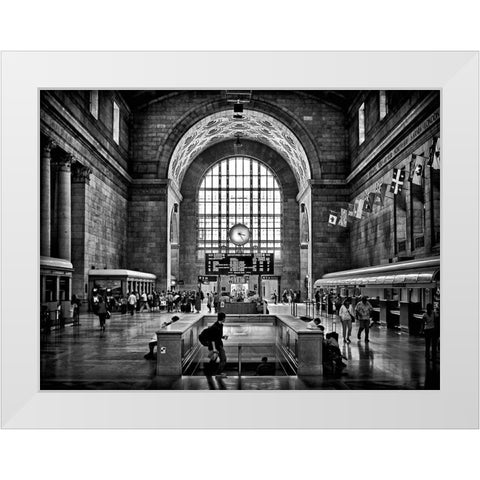 Toronto Union Station White Modern Wood Framed Art Print by Carson, Brian