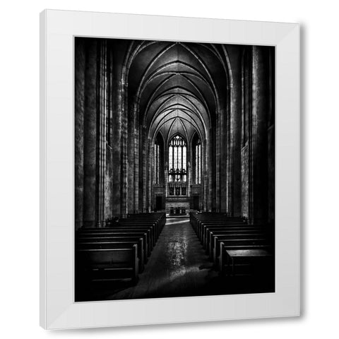 Trinity College Chapel White Modern Wood Framed Art Print by Carson, Brian