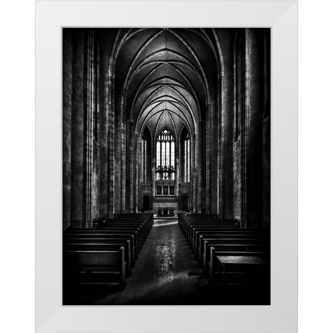 Trinity College Chapel White Modern Wood Framed Art Print by Carson, Brian