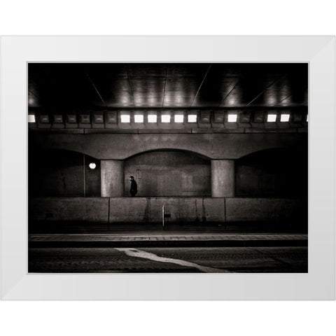 Under the Overpass No 4 White Modern Wood Framed Art Print by Carson, Brian
