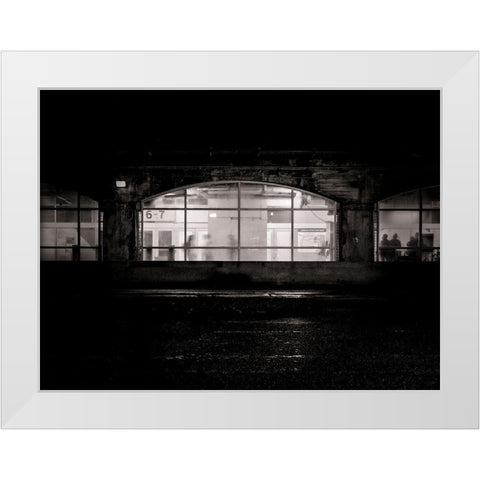 Under the Overpass No 5 White Modern Wood Framed Art Print by Carson, Brian