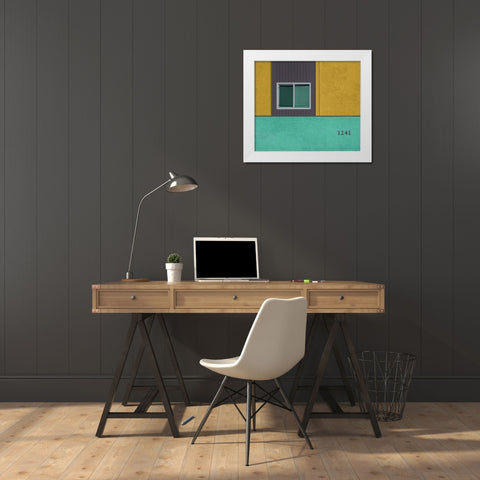 1241 White Modern Wood Framed Art Print by Labagnara, Roxana
