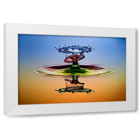 CMYK White Modern Wood Framed Art Print by Berkati, Muhammad