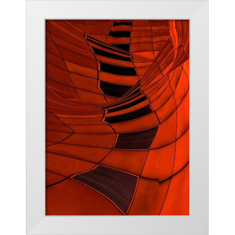 Carenza White Modern Wood Framed Art Print by Claes, Gilbert