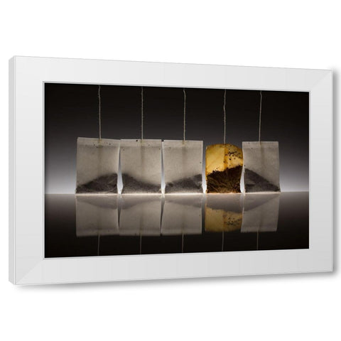 Teascape White Modern Wood Framed Art Print by De Kogel, Wieteke