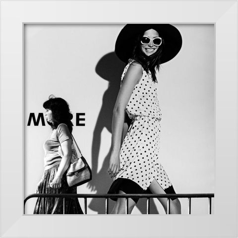 ME and My Expectations White Modern Wood Framed Art Print by Kostadinov, Bobby