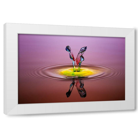 you and me White Modern Wood Framed Art Print by Berkati, Muhammad