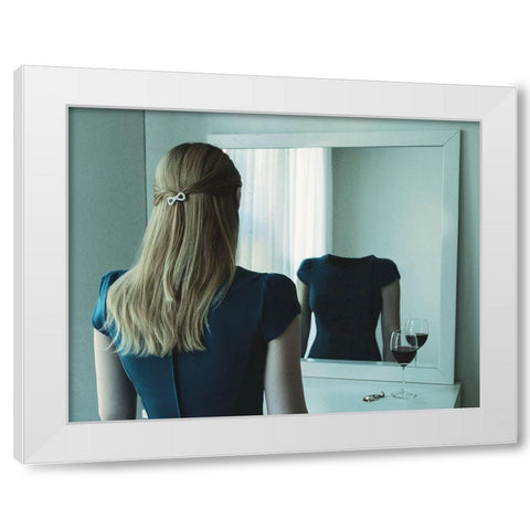 Emty inside White Modern Wood Framed Art Print by Helerand, Roland