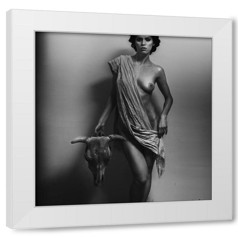 Nemesis White Modern Wood Framed Art Print by Pereverzov, Alexander